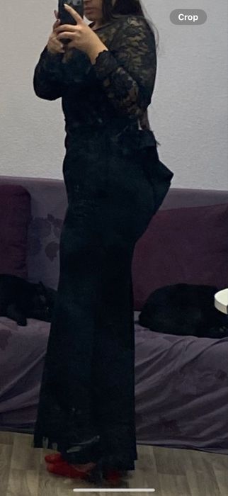 Черна бална рокля