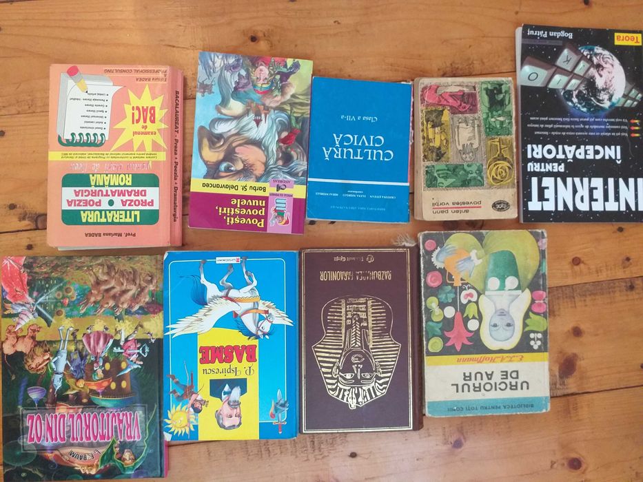 Peste 20 carti romane,beletristică:O.Wilde,Creangă,Rebrea,Braun,Gaynor