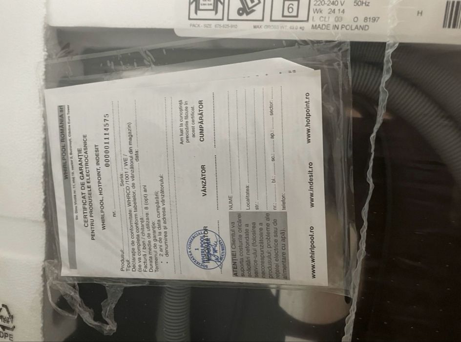 Masina de spalat vase Whirlpool 14 seturi 10 programe! Nou Sigilat !