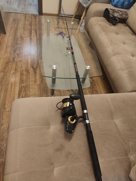 Макара Pen Spinfisher 10500 + Въдица за кльонк/морски Awa Shima limited 50