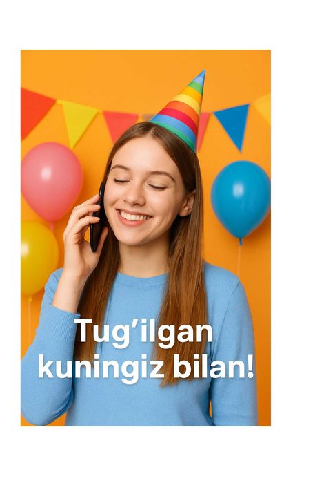 Тугилган кунларга табрик лоихаси - кутилмаган кунгирок