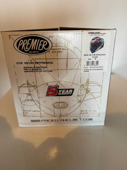 Cască moto - Nouă – Premier DEVIL SZ-13 (Marime M - Oraș / Touring)