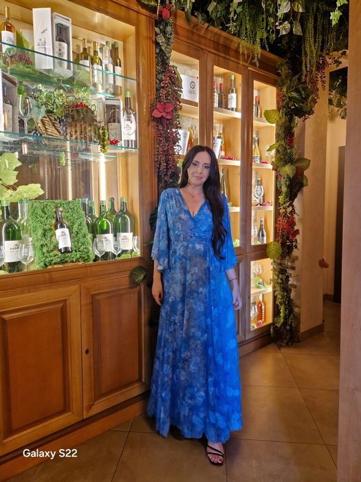 Rochie superba albastra marimea 38