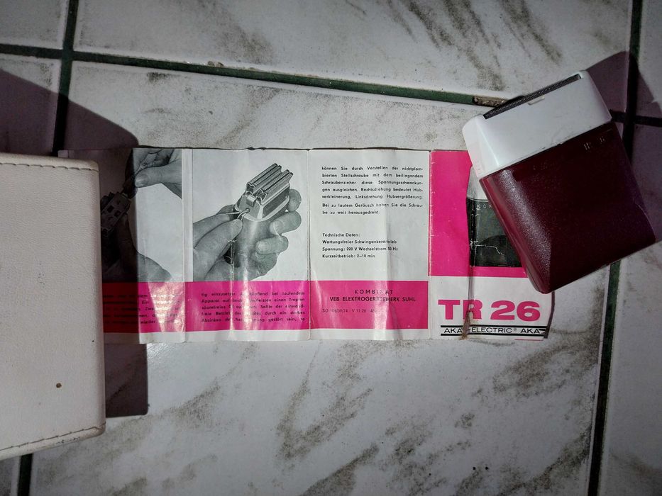 Ретро немска електрическа самобръсначка Komet TR 26