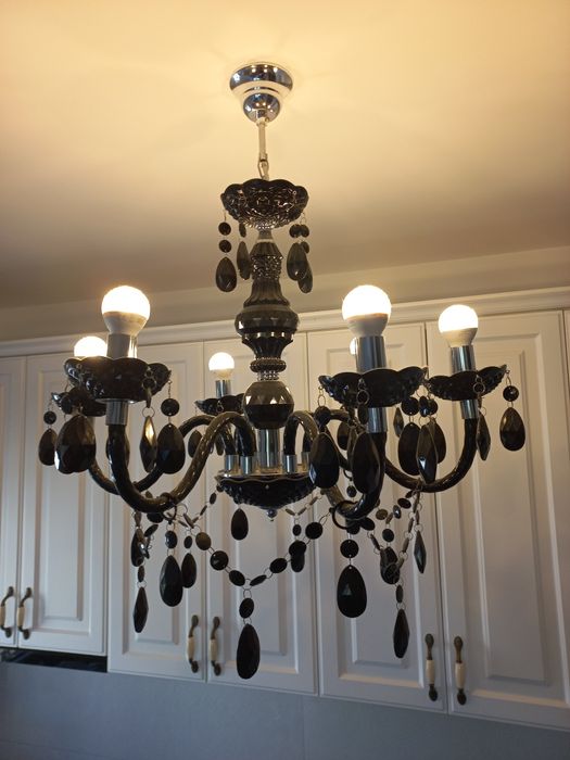 Candelabru negru lux