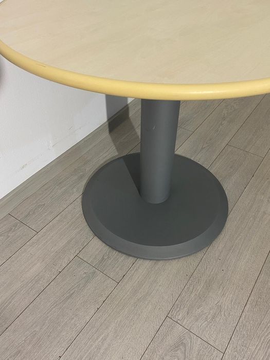 Masă Rotundă 90 cm, Structură Metal; Masă Lucru Birou