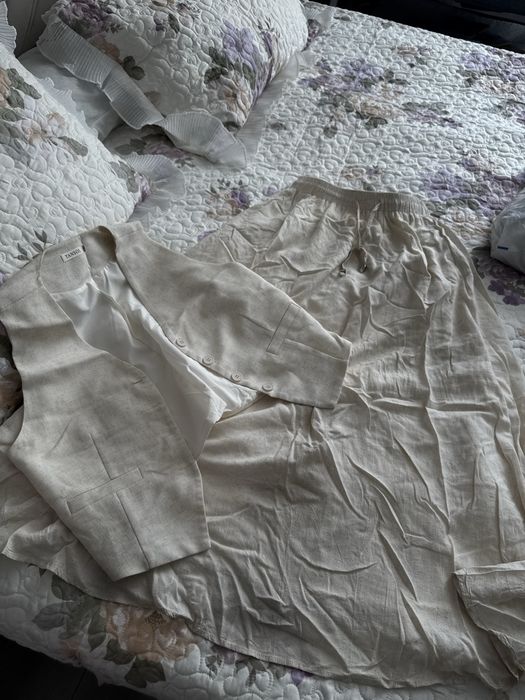 Льняной костюм двойка