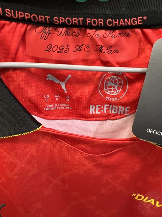 Tricou Ac Milan Puma x OffWhite toate marimile
