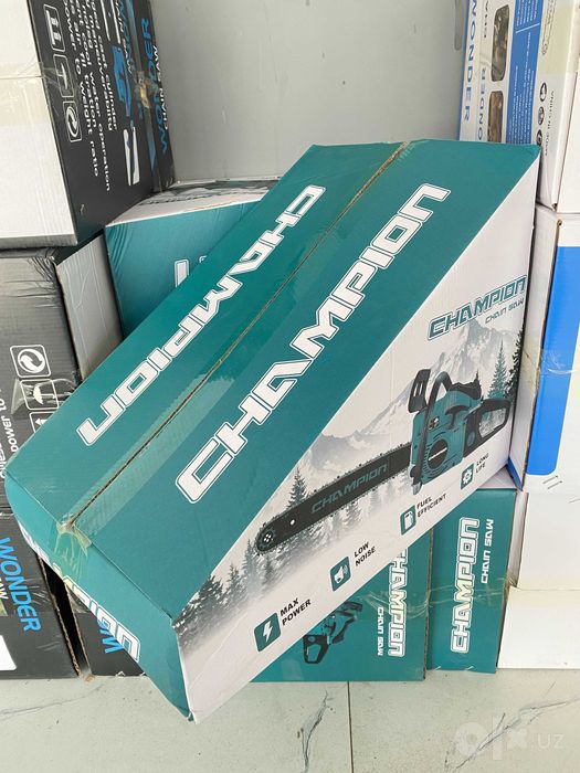 Бензопила Champion 5800 58cc Benzopila benzin arra shina 40 sm
