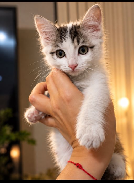 Очень ласковый котенок