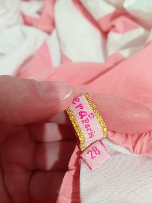 Платье летнее бело-розовое