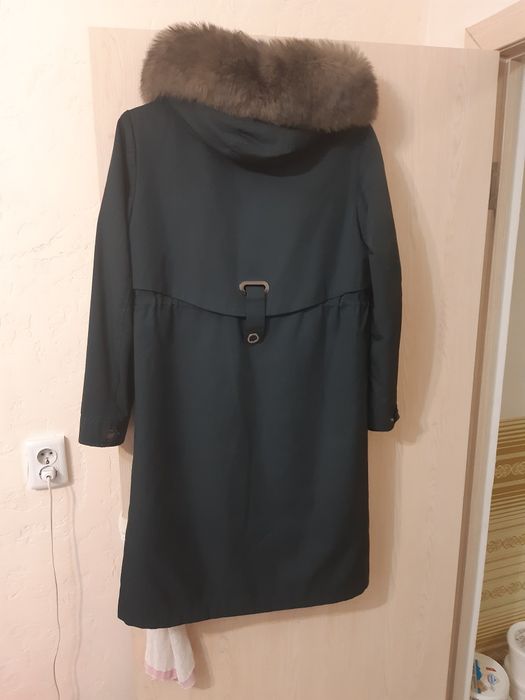 Парка ,зимняя,мех енот.