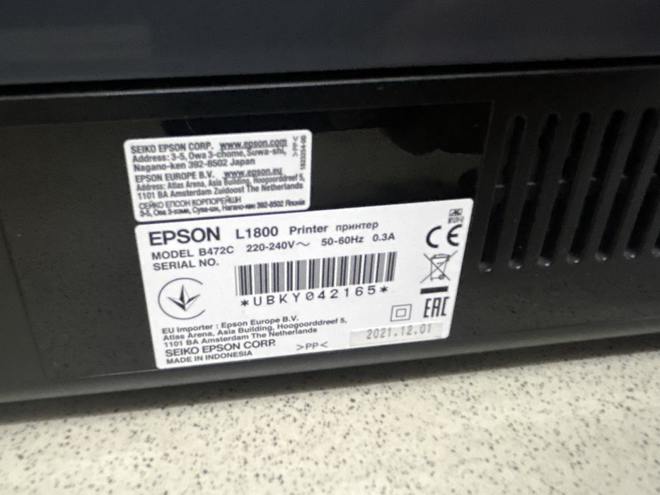 Продам Epson L1800 A3 формат