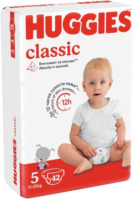 Продам подгузники Huggies 5, 42 шт