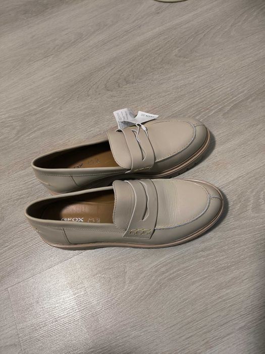 Geox Respira Bleyze Premium дамски бежови мокасини ,номер 41