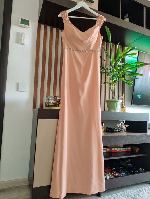 Rochie de ocazie roz pudra