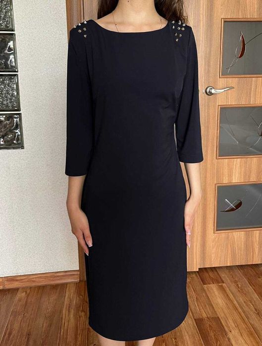 Платье синее(Размер 44-46)