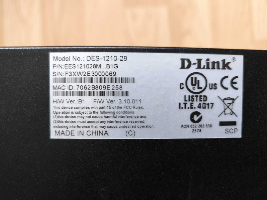 Switch D-Link DES-1210-28P, 24 x 10/100, 2 Combo SFP, 2 Gigabit, POE