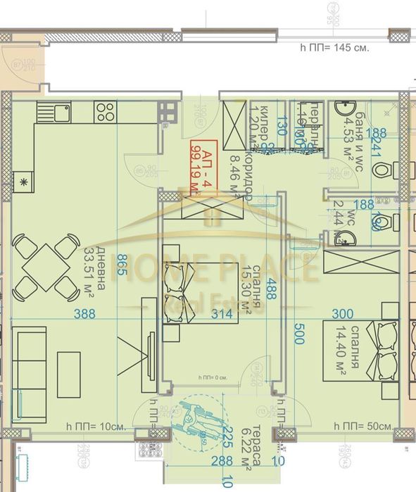 Продава се Тристаен апартамент в Варна, Виница - 115 кв.м за 866 €/кв.м - Снимка #1