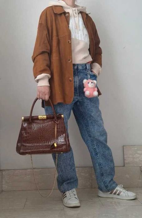 Geantă de umar/mână din piele vintage