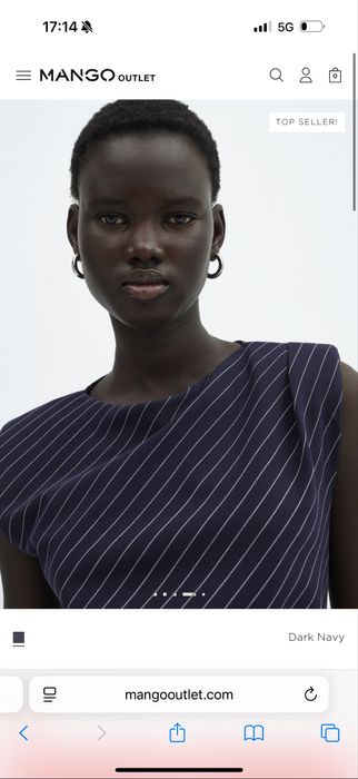 Манго рокля на ивици