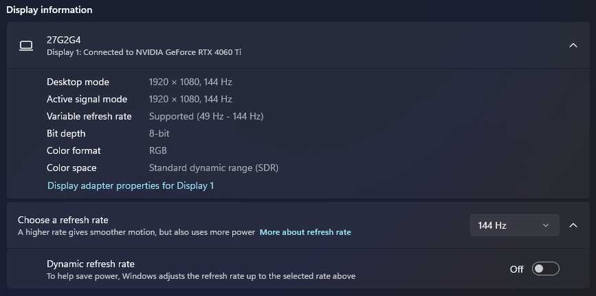 Monitor gaming AOC, 1080p, 144 hZ, 27" inch