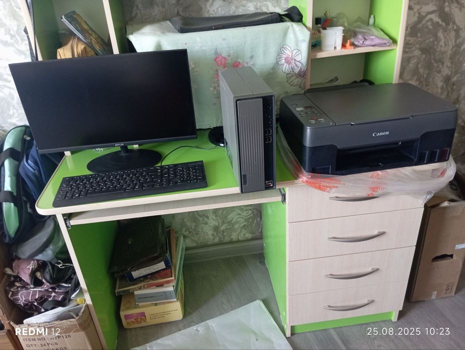 Срочно продаётся цветной принтер Canon не использован и комьютер Lenov