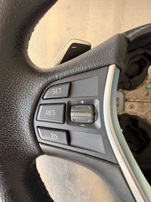 BMW F30 328i кожен мулти волан с пера, paddle shift steering wheel, бутони за автоматик – БМВ Ф30 xDrive без airbag