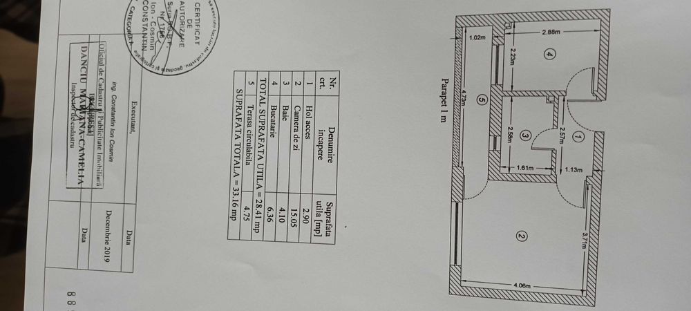 Vanzare garsoniera decomandata Grand Arena Postalionului