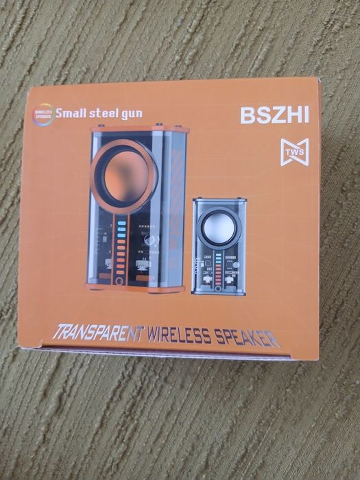 Set 2 Boxe Wireless BSZHI TWS – Design Transparent, Sunet Stereo, Noi