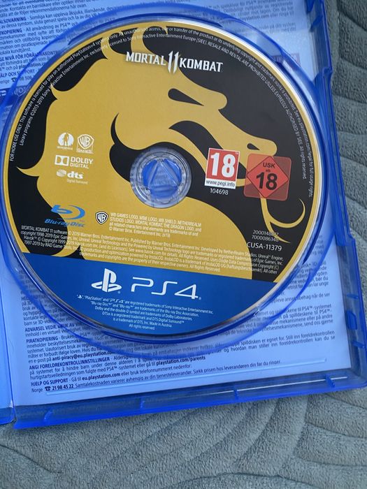 Продам диск мортал комбат 11 на пс4