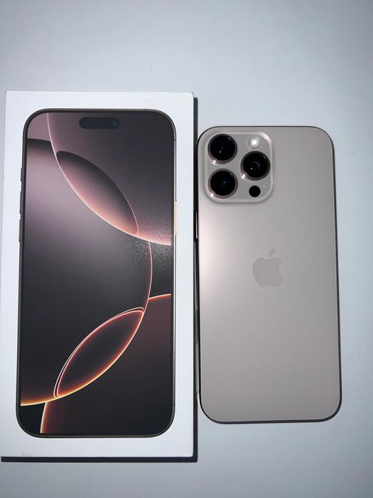 Iphone 16 pro max gold 256 gb cu 90% baterie