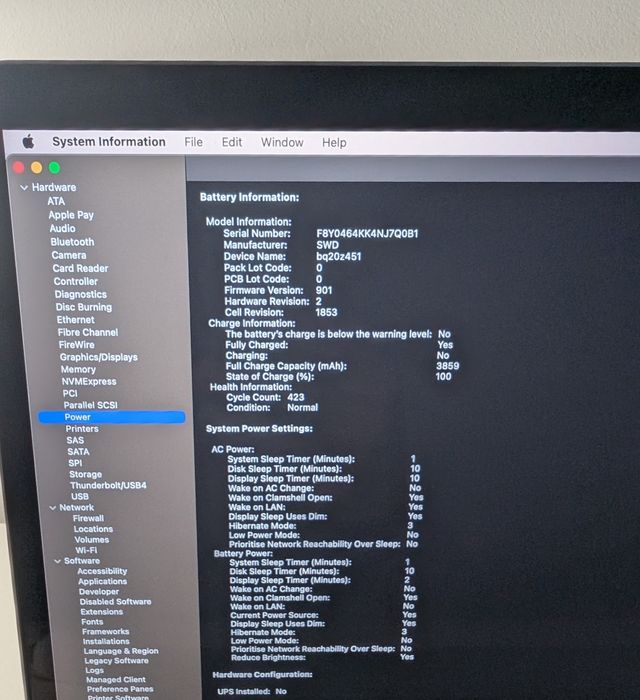 Macbook pro 13 2020 16/512