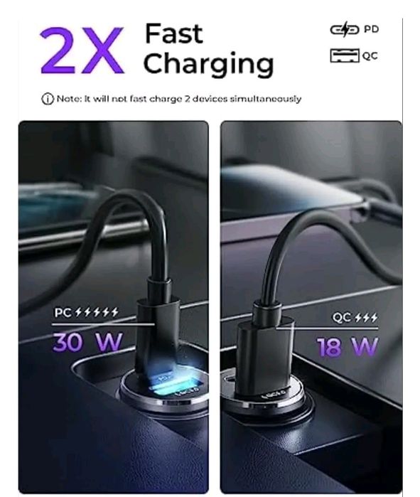 Зарядни за автомобил, два броя в опаковка