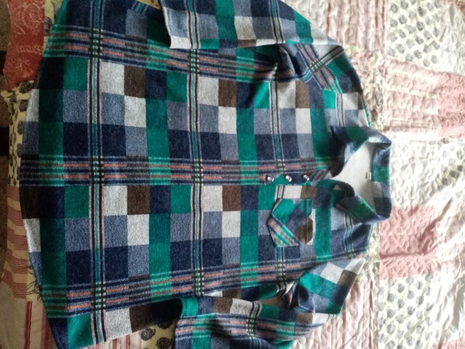 Рубашка тёплая р. 56-58