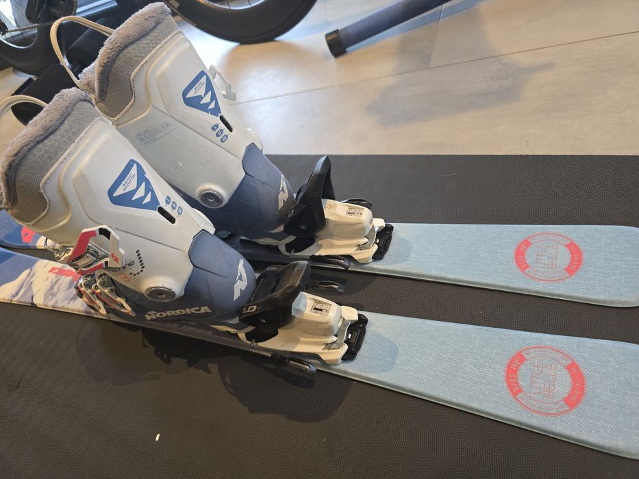 Schiuri Nordica LB Jr 110cm și clăpari Nordica Speed Machine3 size 21