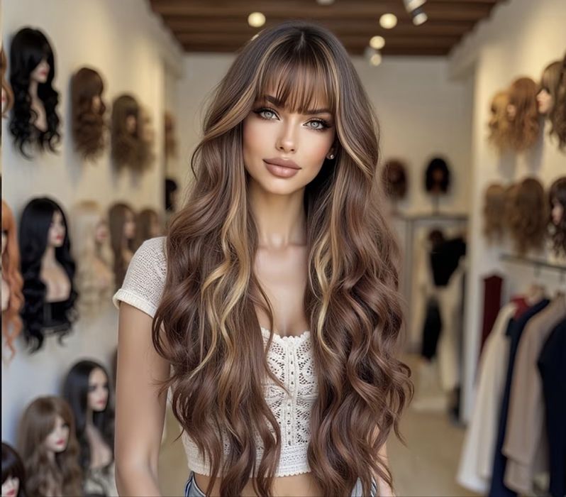 Peruca lunga satena ch suvite