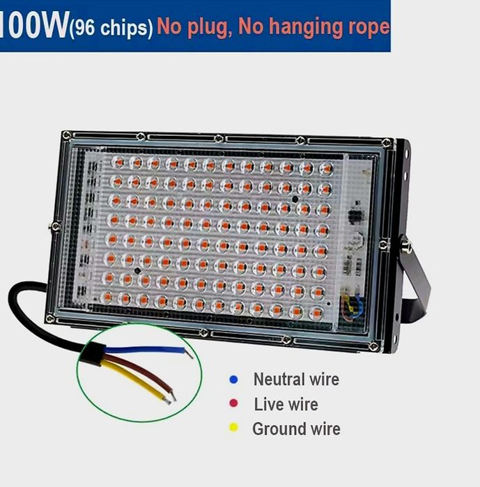 100w,200w,300w Прожектор за бърз растеж,Разсад,Фито лампа,Растения,Лед