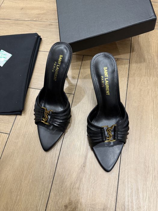 Туфли мюли YSL yves saint laurent