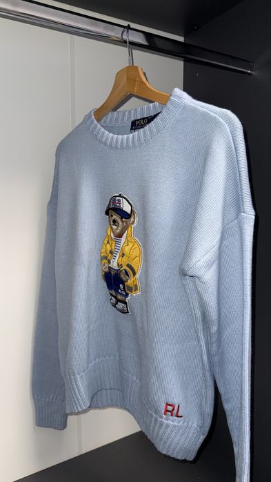 Луксозен пуловер Polo Ralph Lauren Bear M/L