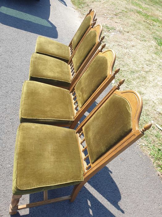 Set patru scaune lemn masiv scluptat-stejar-import