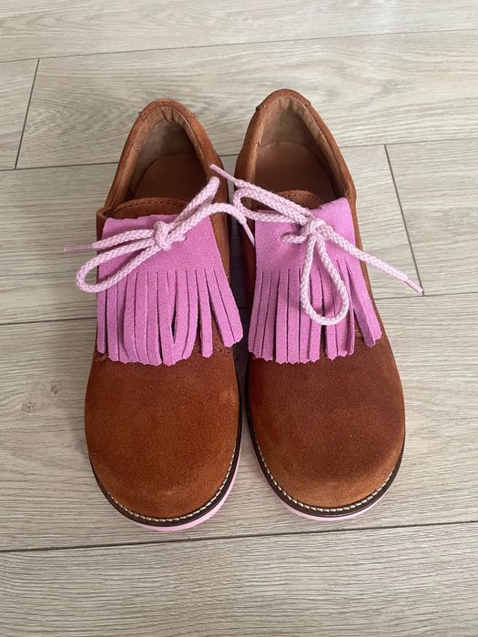 Елегантни кожени лофери – нови, размер 36