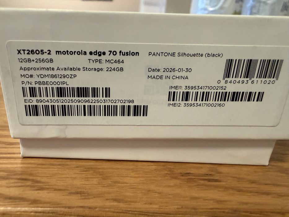 Motorola Edge 70 Fusion 5G 12GB / 256 GB Negru