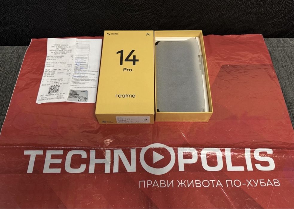 КАТО НОВ 256GB Realme 14 Pro Technopolis Гаранция 2027г. White
