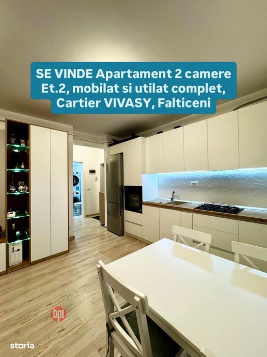 SE VINDE Apartament cu 2 camere, et.2, bloc NOU, VIVASY, Falticeni