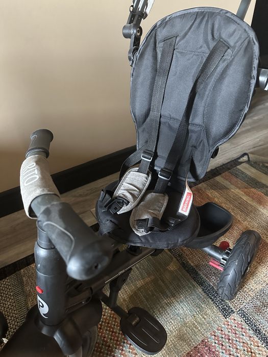 Трёхколесный велосипед коляска, черный