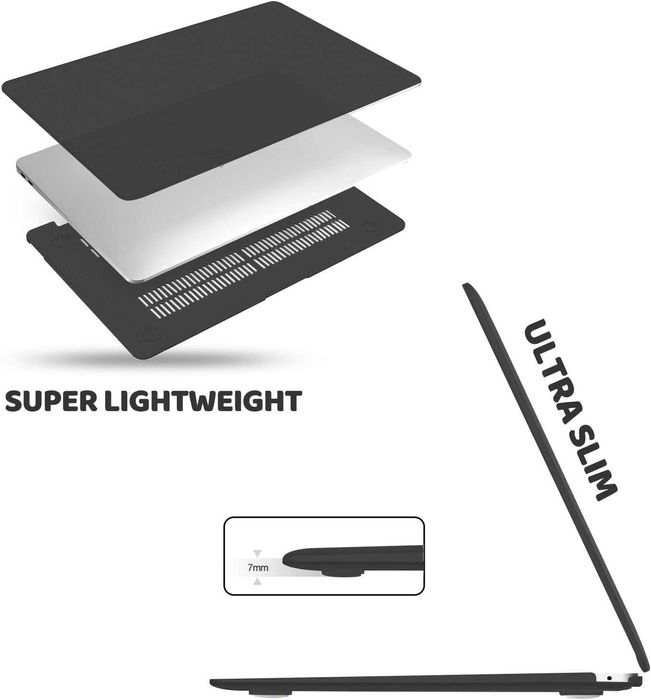 3in1 Carcasa protectie + folie ecran + husa tastatura MacBook Air Pro