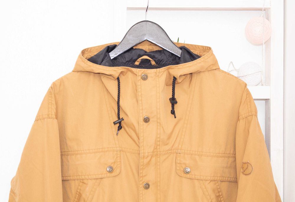 Fjallraven оригинално мъжко яке кафяво туристическо ловно XS-S