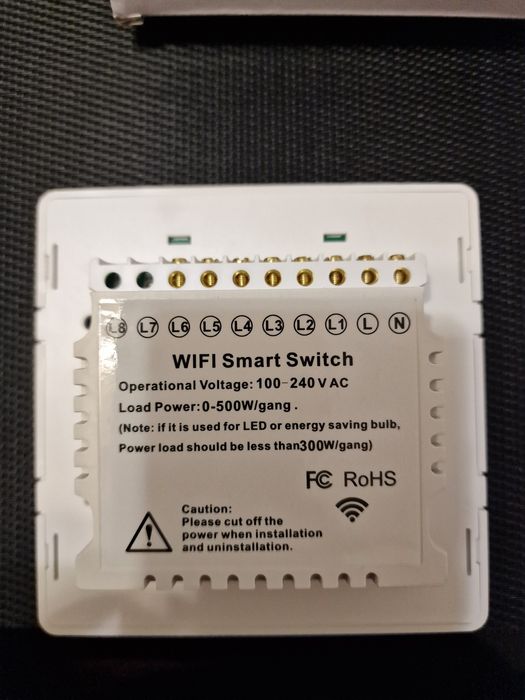 Intrerupator 3x2 switch smart touch compatibil Google, Alexa(nu livolo