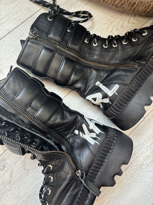 Bocanci piele Karl Lagerfeld Tekka 38